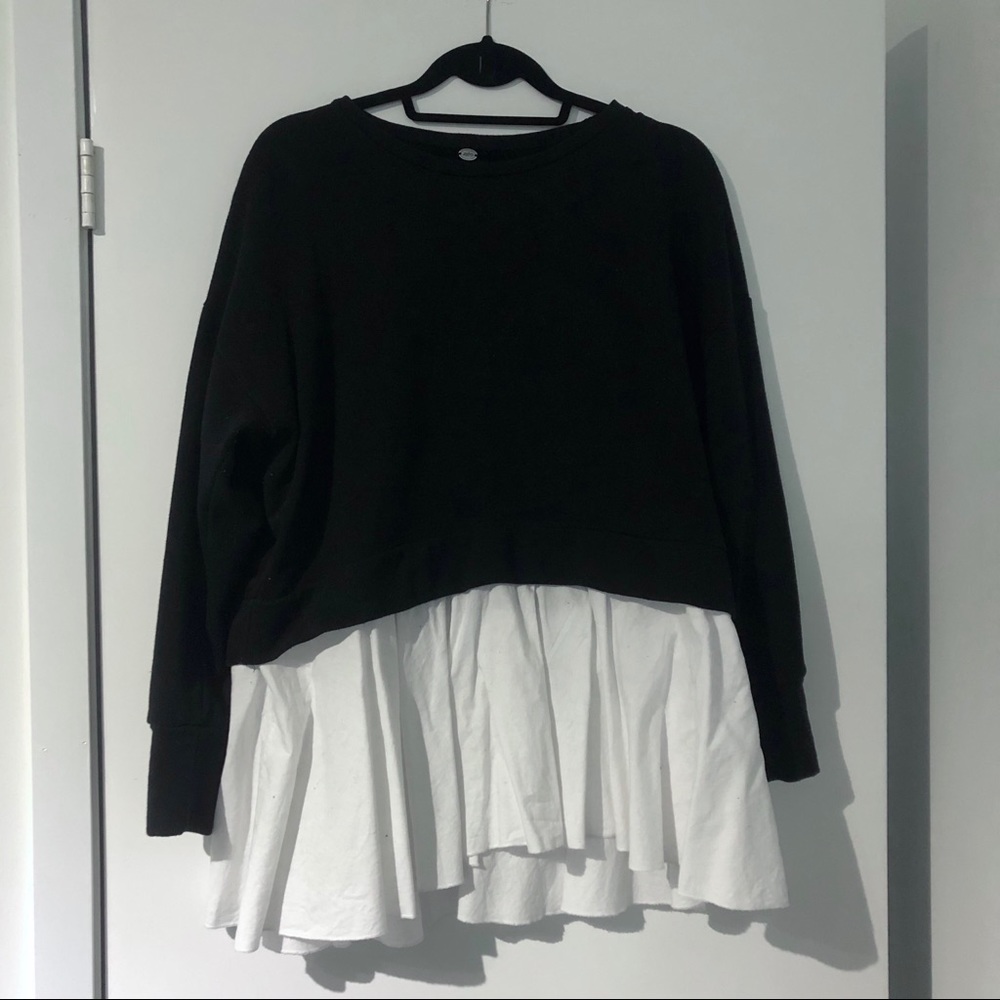 Black and white sweater